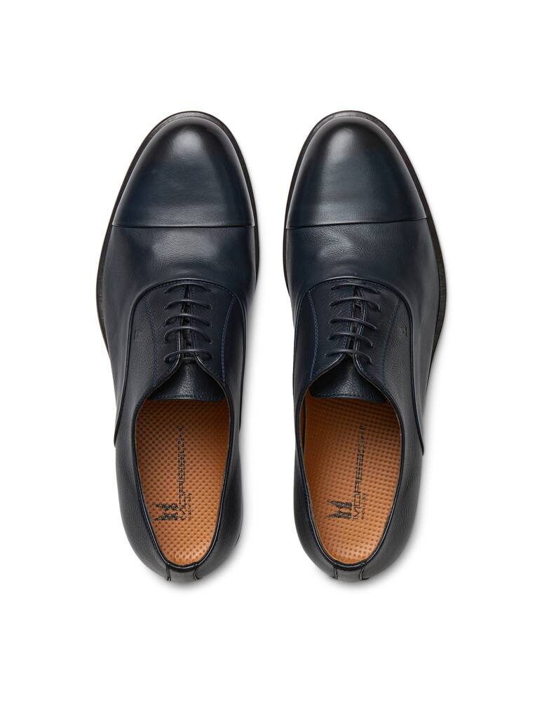 rinascente Moreschi Dark blue calfskin oxford shoes