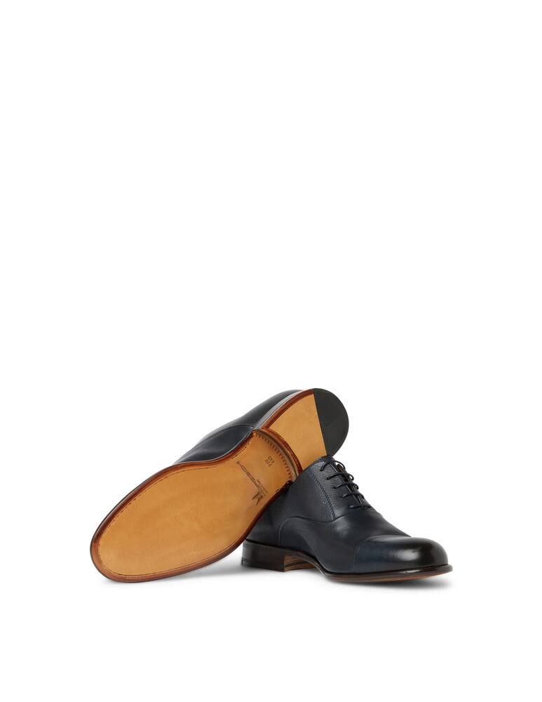 rinascente Moreschi Dark blue calfskin oxford shoes