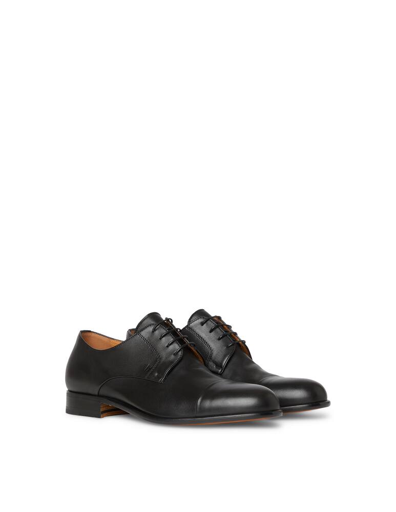 rinascente Moreschi Black calfskin derby shoes