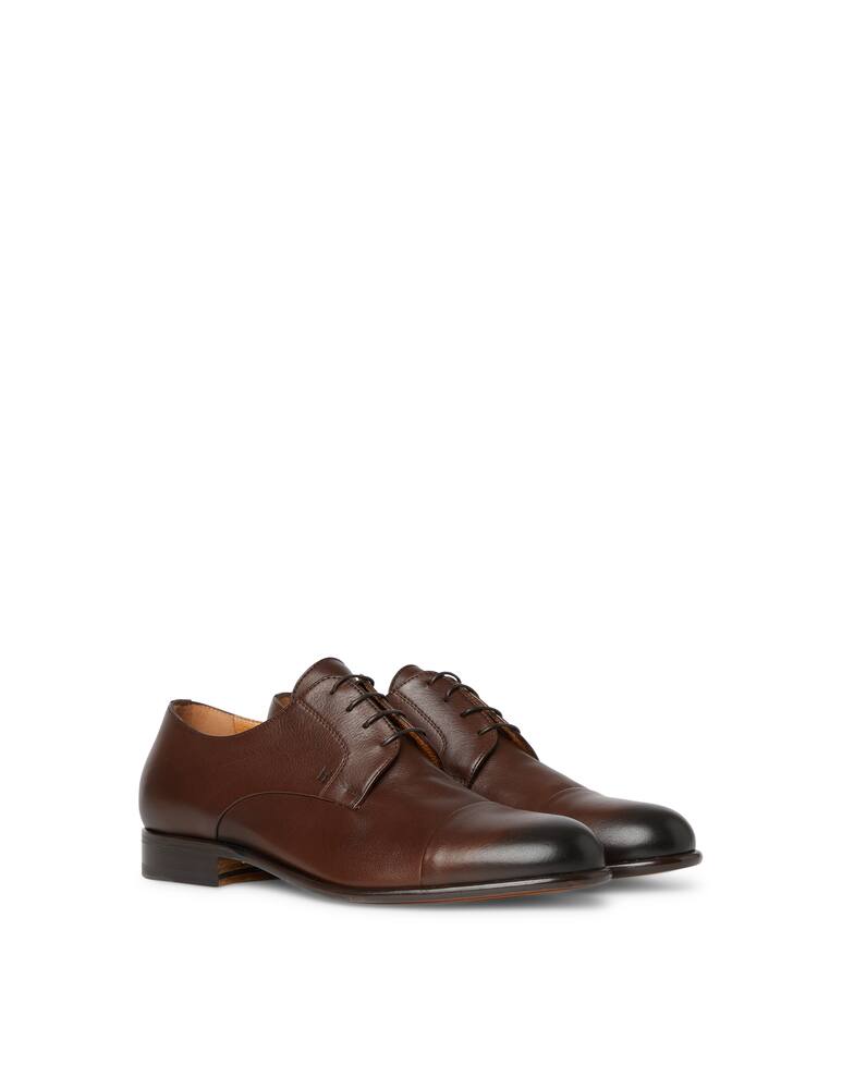 rinascente Moreschi Dark brown calfskin derby shoes
