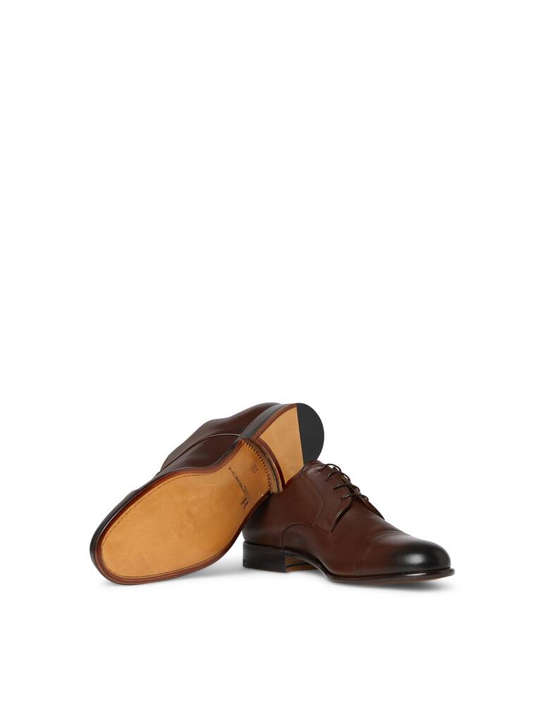 rinascente Moreschi Dark brown calfskin derby shoes