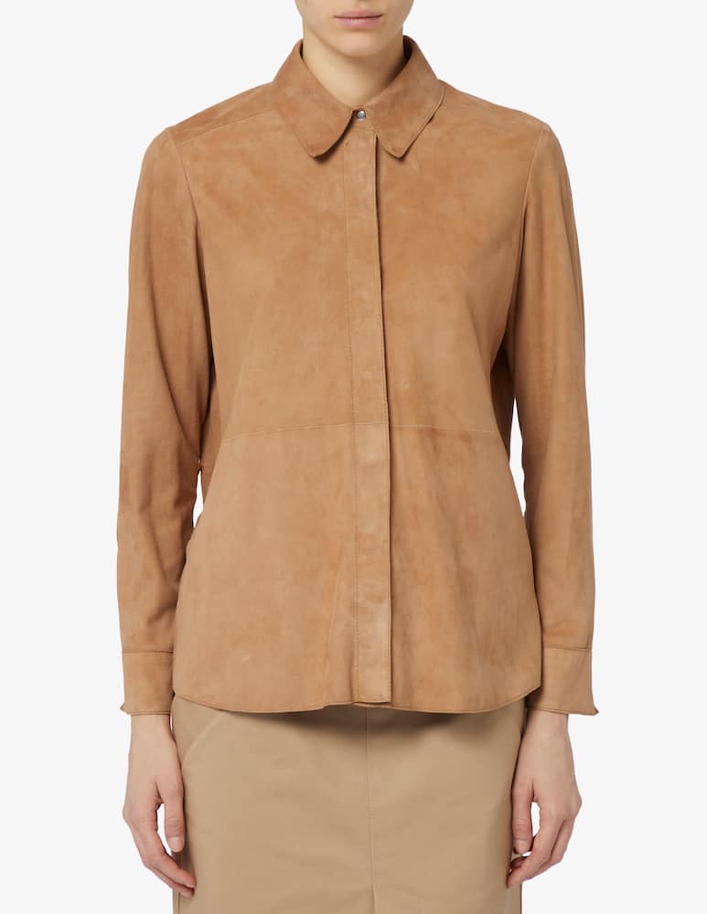 24.7 Studio Giacca overshirt in camoscio - immagine 1 24.7 Studio Giacca overshirt in camoscio - immagine 1