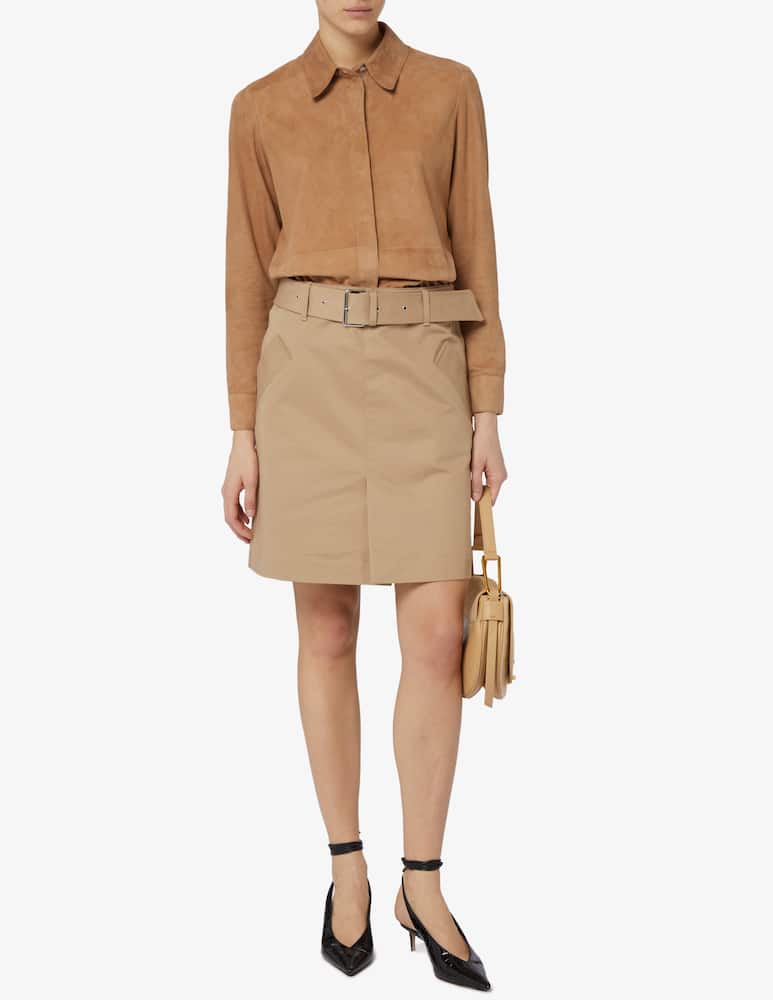 rinascente 24.7 Studio Giacca overshirt in camoscio