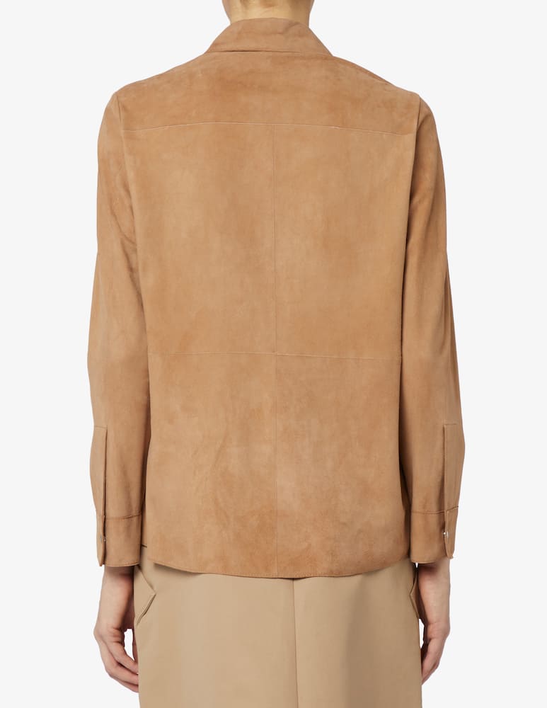 24.7 Studio Giacca overshirt in camoscio - immagine 3 24.7 Studio Giacca overshirt in camoscio - immagine 3