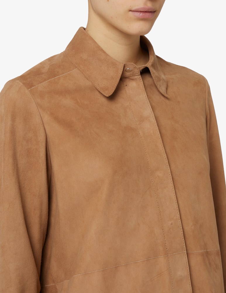 24.7 Studio Giacca overshirt in camoscio - immagine 4 24.7 Studio Giacca overshirt in camoscio - immagine 4