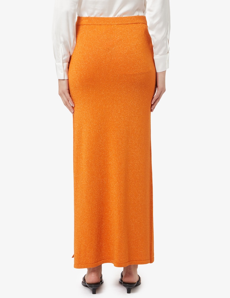 Rinascente Collection Pink Label Lurex maxi skirt with slit - picture 3 Rinascente Collection Pink Label Lurex maxi skirt with slit - picture 3