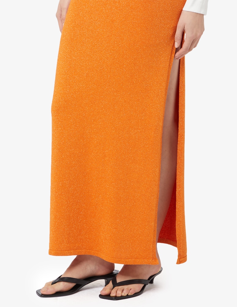 Rinascente Collection Pink Label Lurex maxi skirt with slit - picture 4 Rinascente Collection Pink Label Lurex maxi skirt with slit - picture 4