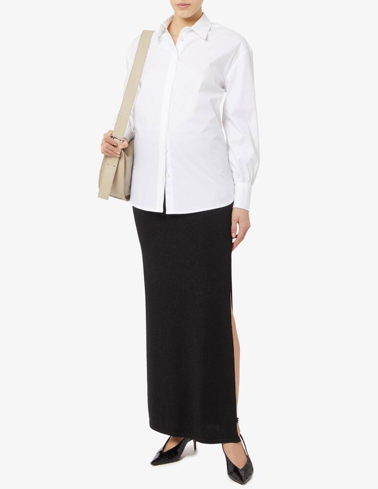 rinascente Rinascente Collection Pink Label Gonna maxi in lurex con spacco