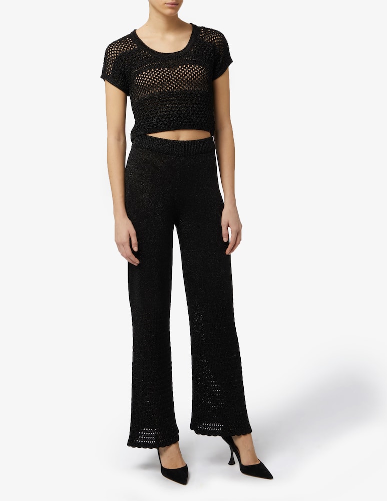 rinascente Rinascente Collection Pink Label Pantaloni in viscosa Lurex