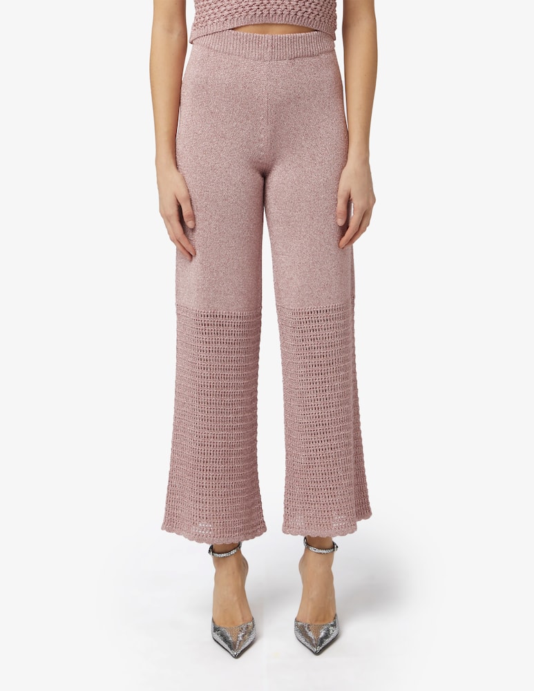 Rinascente Collection Pink Label Pantaloni lurex in viscosa - immagine 1 Rinascente Collection Pink Label Pantaloni lurex in viscosa - immagine 1