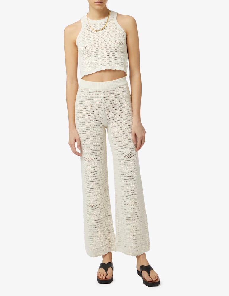 rinascente Rinascente Collection Pink Label Pantaloni crochet con elastico