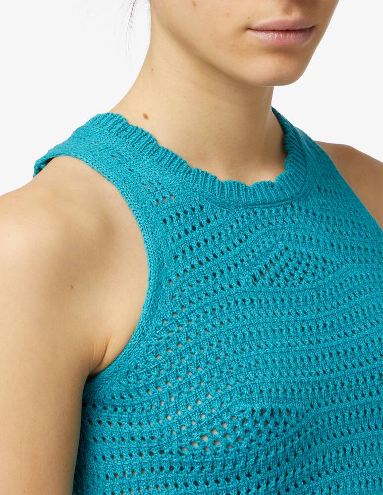 rinascente Rinascente Collection Pink Label Top crochet in misto cotone