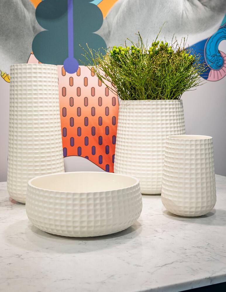 rinascente Cappellini Trace Vaso - Bianco