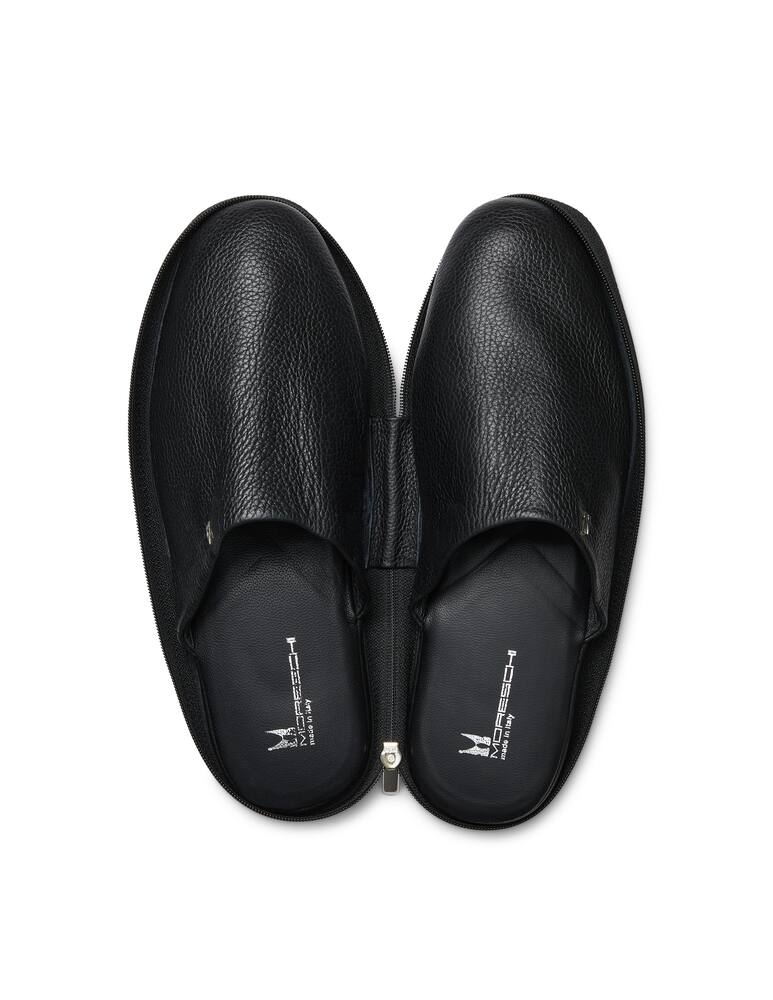 rinascente Moreschi Pantofole chiuse in pelle di vitello - nero