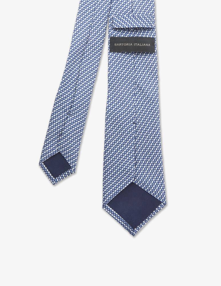 rinascente Sartoria Italiana Micro blu printed tie