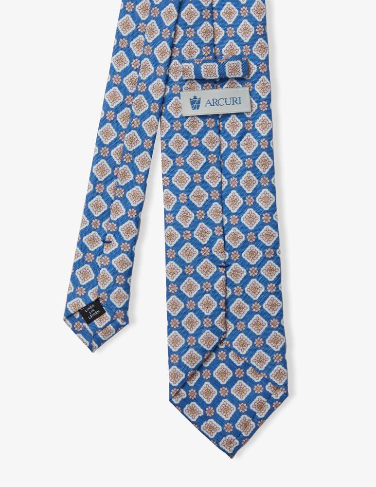 rinascente Arcuri Silk and linen three-fold tie