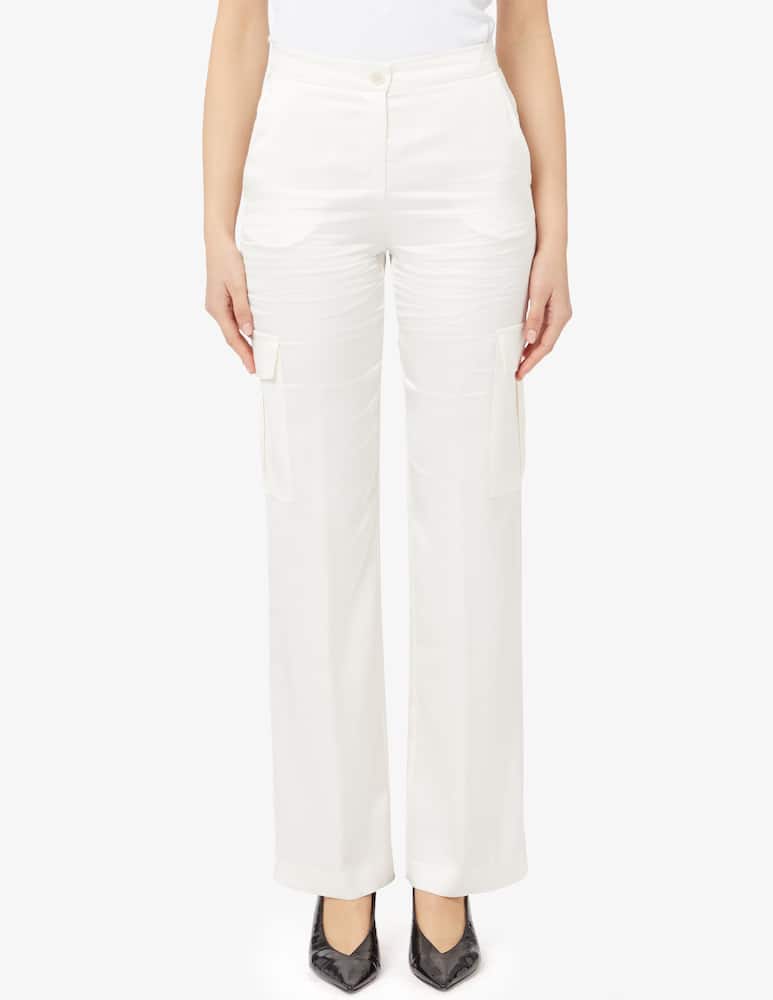 24.7 Studio Pantaloni cargo in viscose - immagine 1 24.7 Studio Pantaloni cargo in viscose - immagine 1