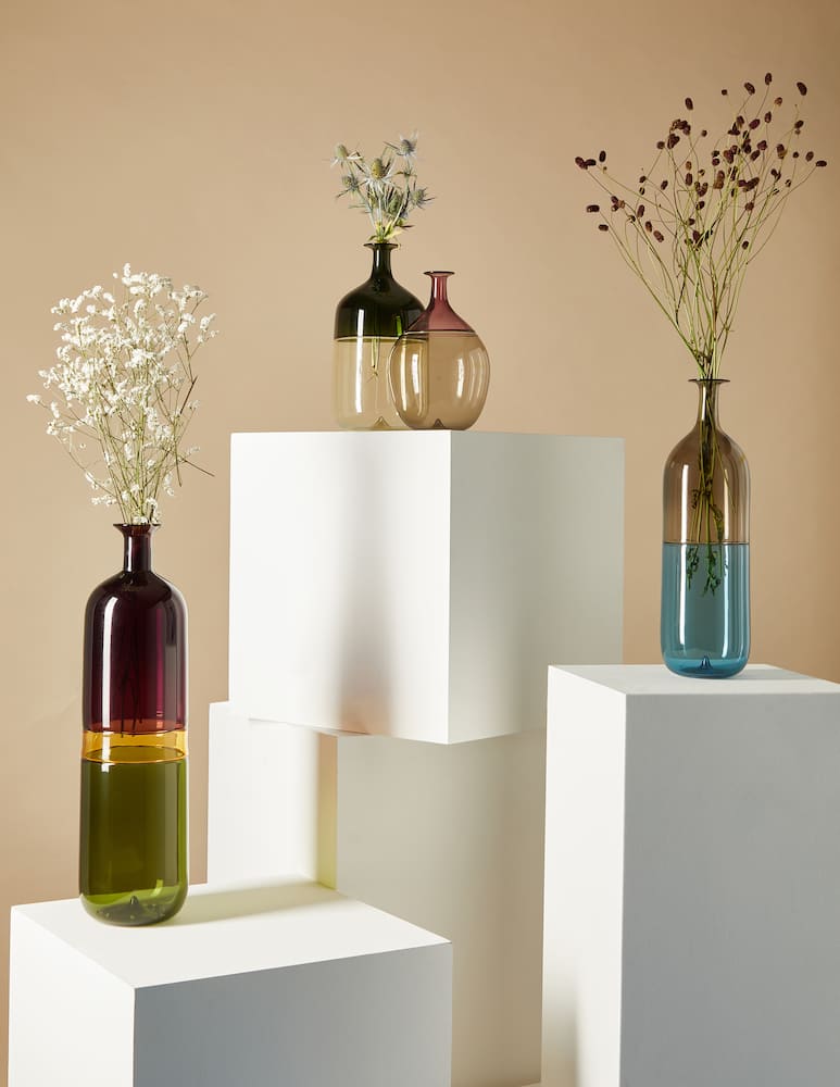 rinascente Venini Bottiglia Bolle - Tapio Wirkkala - rosa