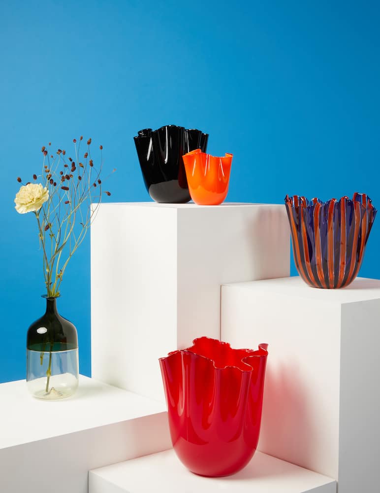 rinascente Venini Fazzoletto Vase - Red