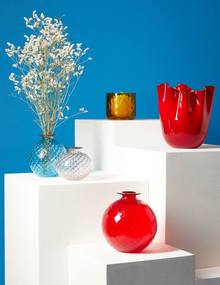rinascente Venini Opalino vase - Red
