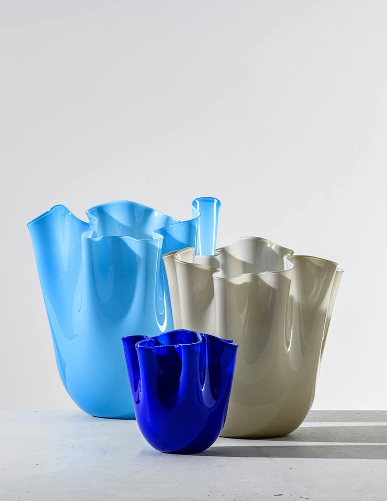 rinascente Venini Vaso Fazzoletto - Azzurro