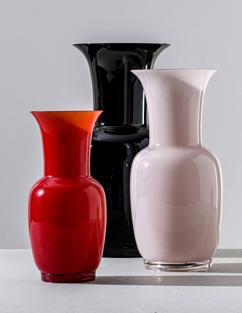 rinascente Venini Opalino Vase - Red