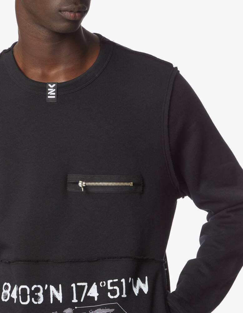 rinascente Inkover Felpa girocollo mappa geografica