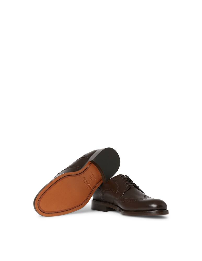 rinascente Sturlini Leather Lucky derby shoes dovetail rubber sole - brown