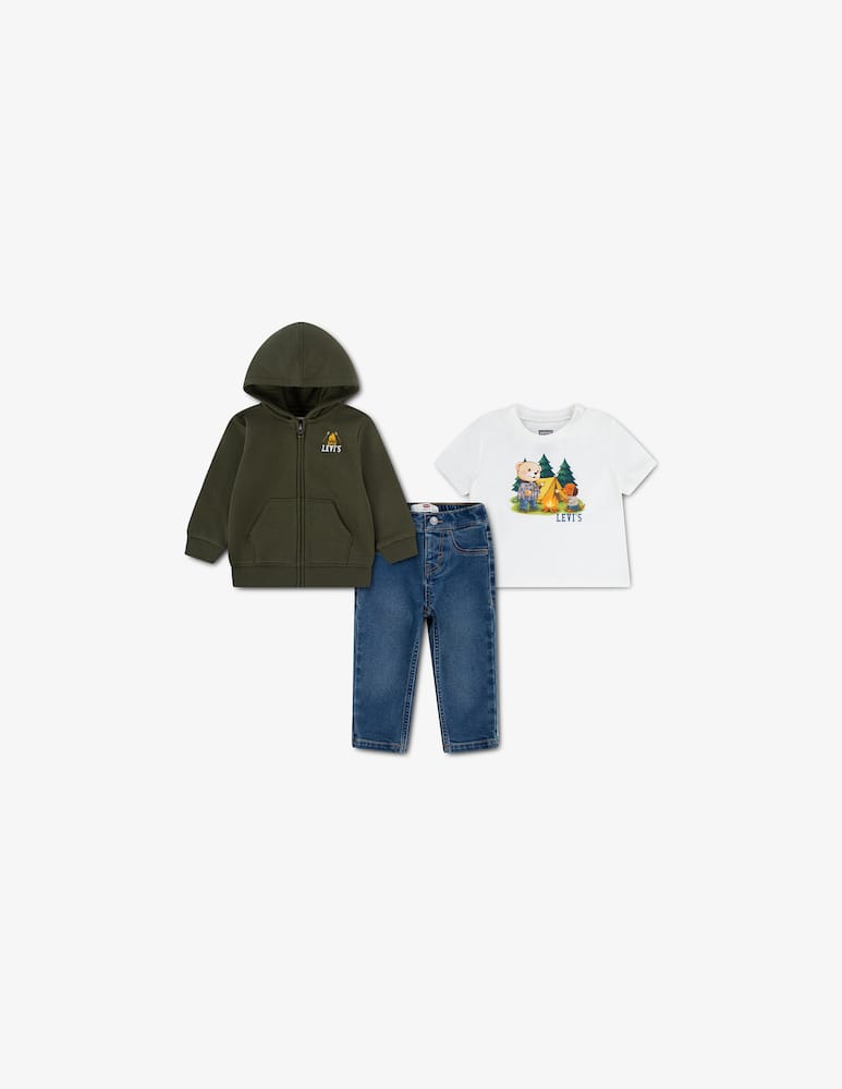 Levi's Set t-shirt, felpa e jeans - immagine 1 Levi's Set t-shirt, felpa e jeans - immagine 1