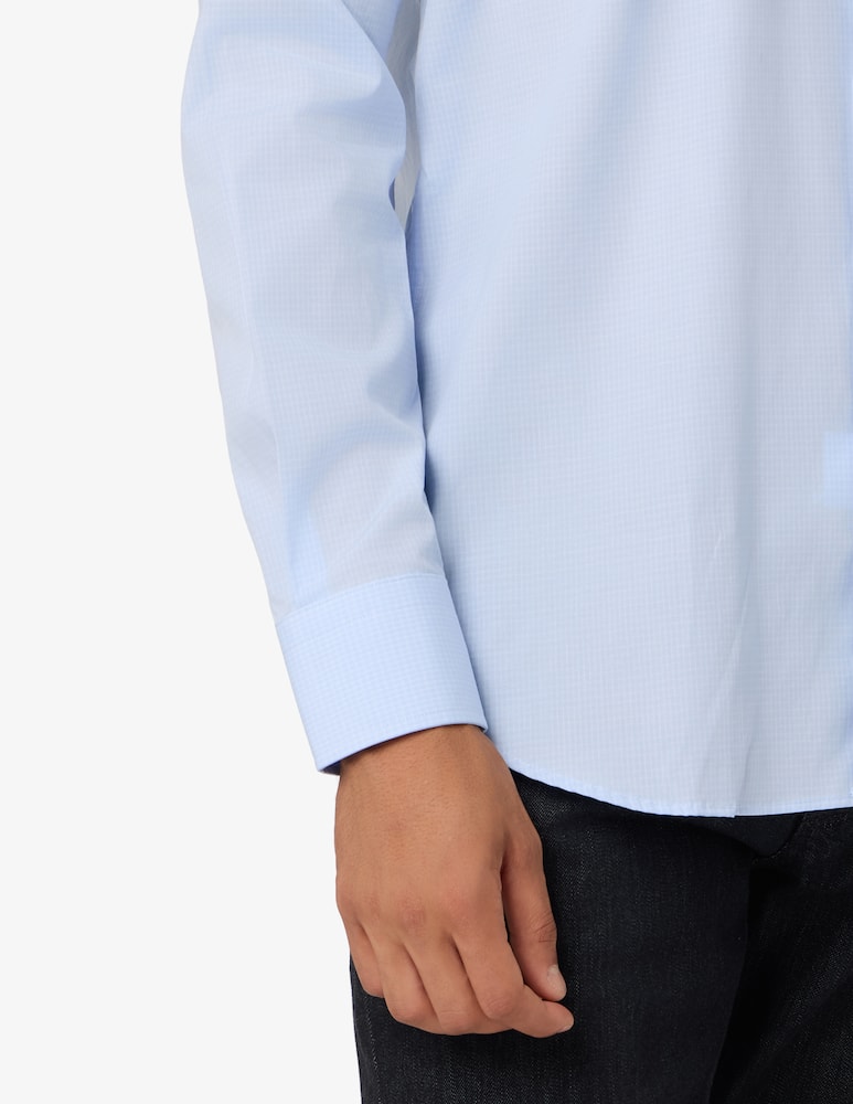 rinascente Sartoria Italiana Camicia microcheck con tasca regular fit