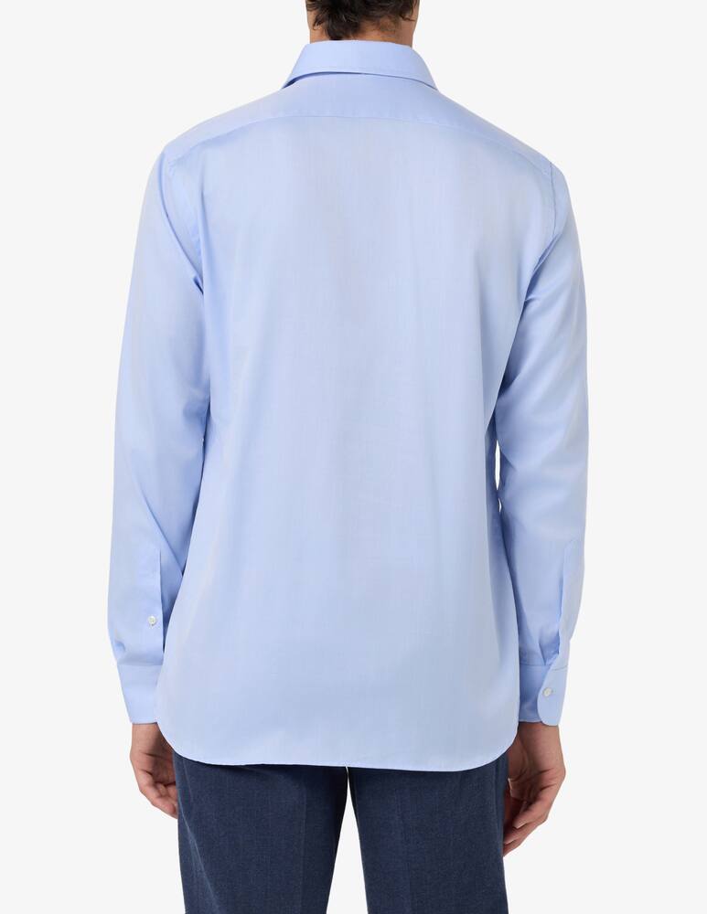 rinascente Sartoria Italiana Camicia con collo doppio in twill resca regular fit