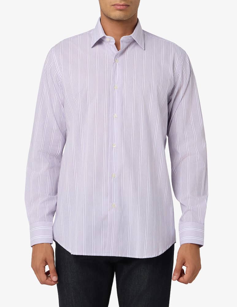 Sartoria Italiana Camicia a righe in popeline di cotone regular fit - immagine 1 Sartoria Italiana Camicia a righe in popeline di cotone regular fit - immagine 1