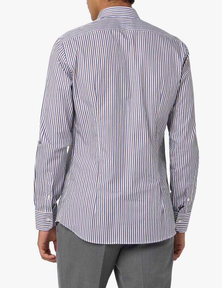 Sartoria Italiana Camicia a righe multi in twill di cotone modern fit - immagine 3 Sartoria Italiana Camicia a righe multi in twill di cotone modern fit - immagine 3