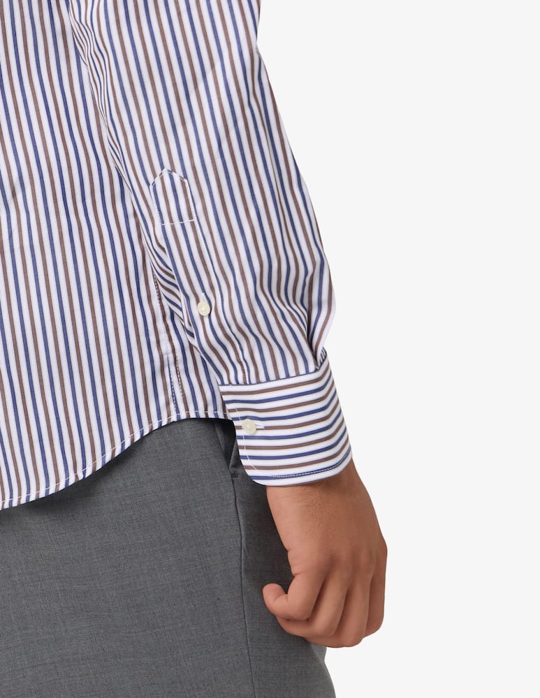 Sartoria Italiana Camicia a righe multi in twill di cotone modern fit - immagine 4 Sartoria Italiana Camicia a righe multi in twill di cotone modern fit - immagine 4