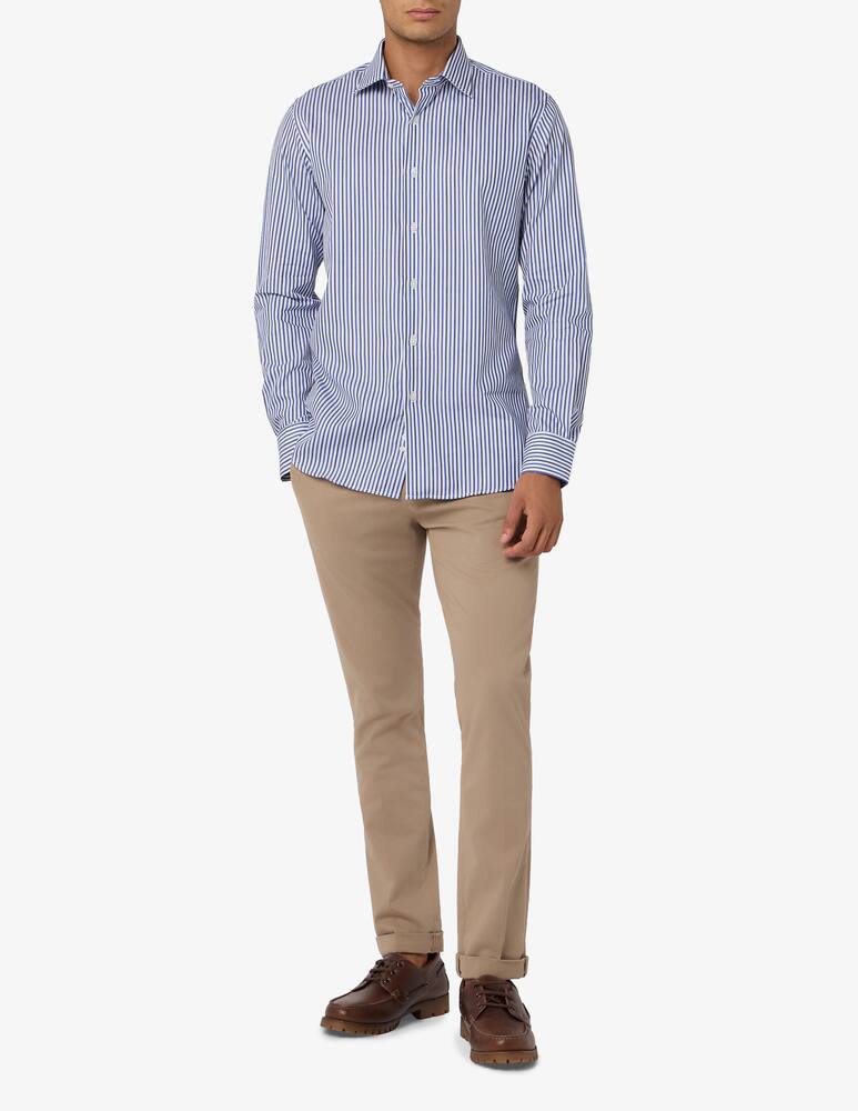 rinascente Sartoria Italiana Camicia a righe multi in twill di cotone modern fit