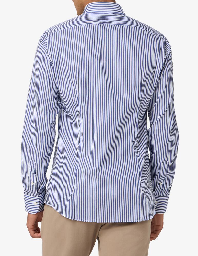rinascente Sartoria Italiana Camicia a righe multi in twill di cotone modern fit