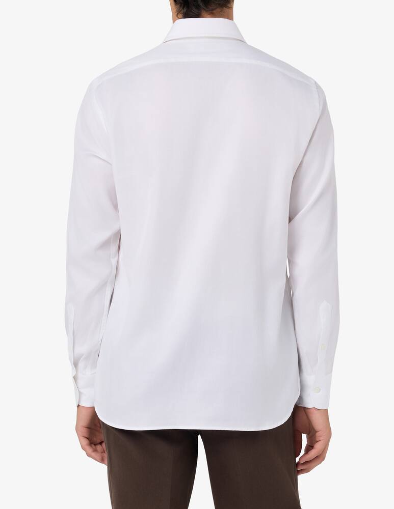 rinascente Sartoria Italiana Camicia con collo doppio in twill resca regular fit