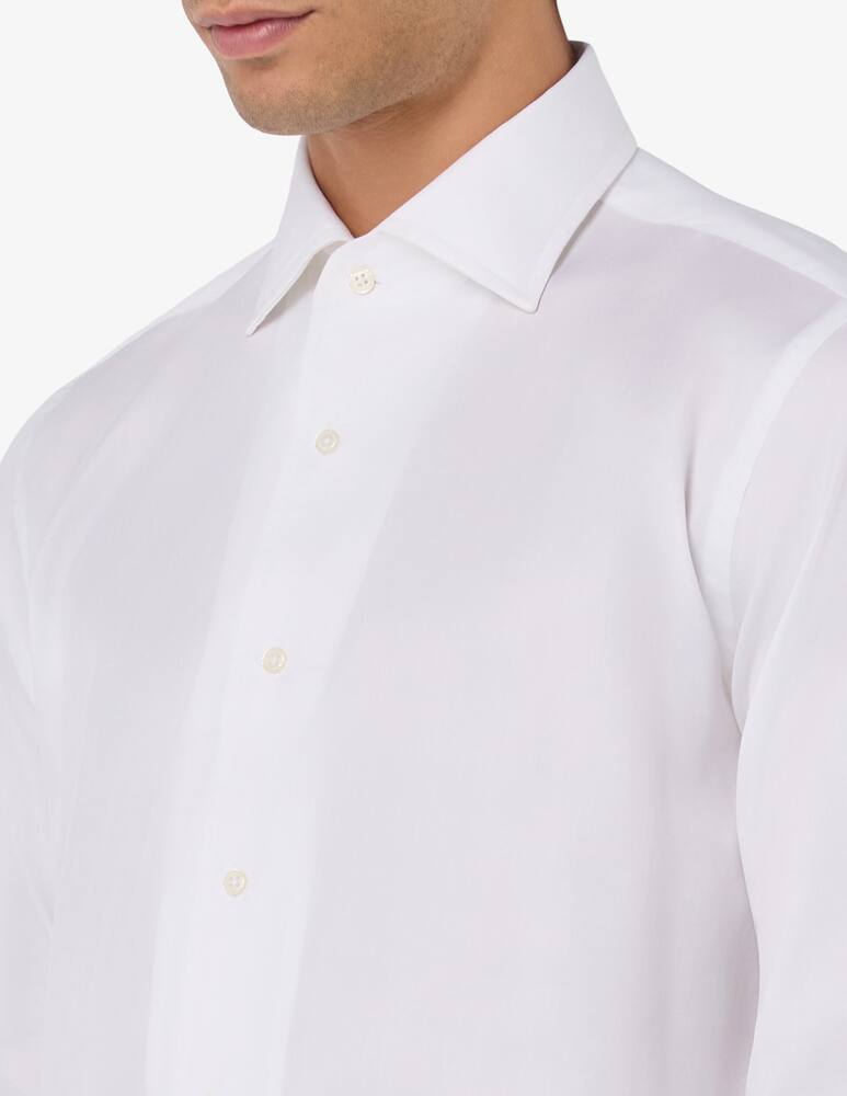 rinascente Sartoria Italiana Camicia con collo doppio in twill resca regular fit