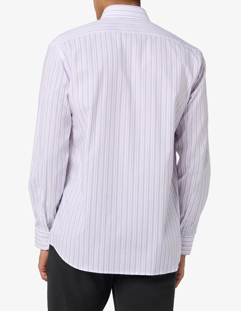 Sartoria Italiana Camicia a righe in popeline di cotone regular fit - immagine 3 Sartoria Italiana Camicia a righe in popeline di cotone regular fit - immagine 3