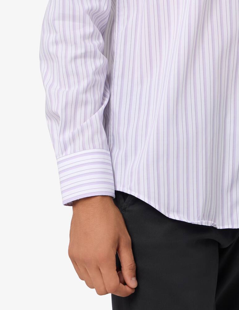 Sartoria Italiana Camicia a righe in popeline di cotone regular fit - immagine 4 Sartoria Italiana Camicia a righe in popeline di cotone regular fit - immagine 4
