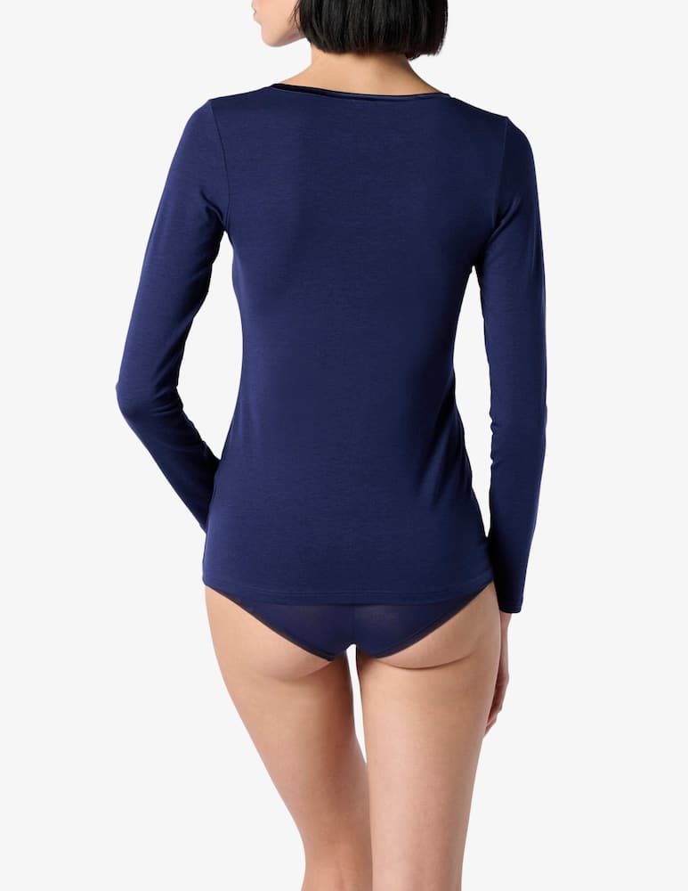 Oroblu Perfect line cotton long sleeve top - picture 5 Oroblu Perfect line cotton long sleeve top - picture 5