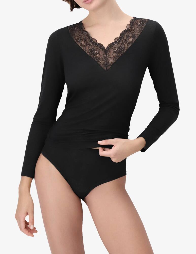 rinascente Oroblu Cashmere lace t-shirt