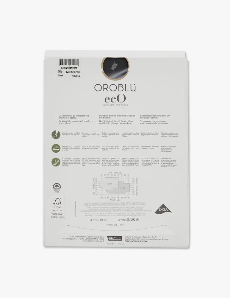 rinascente Oroblu Collant Eco Sneakers