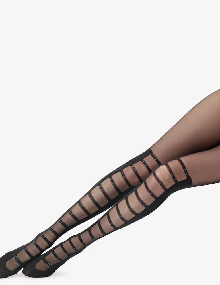 rinascente Oroblu Parisian trompe l'oeil tights