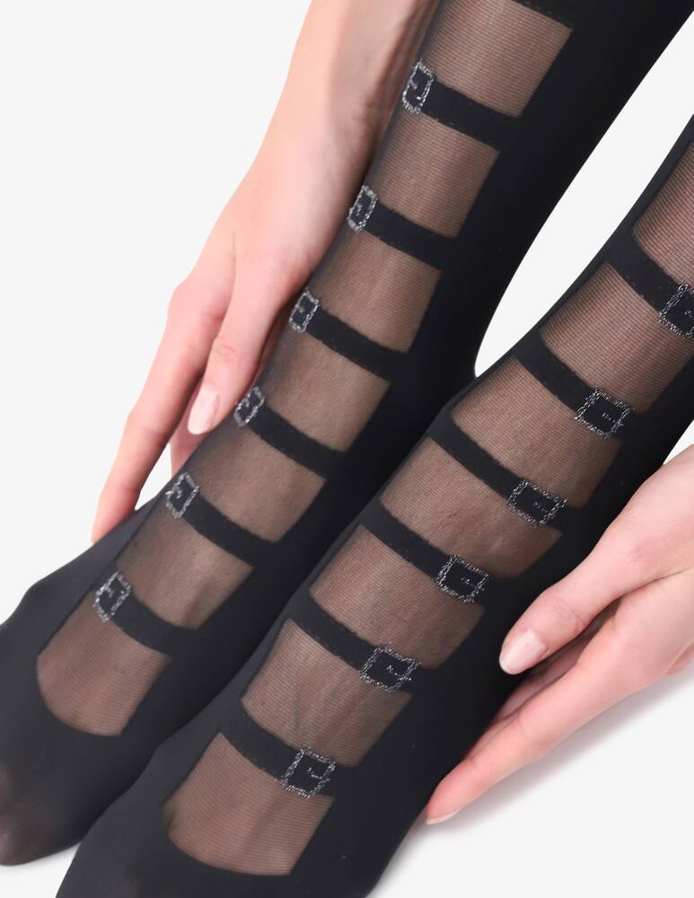rinascente Oroblu Parisian trompe l'oeil tights