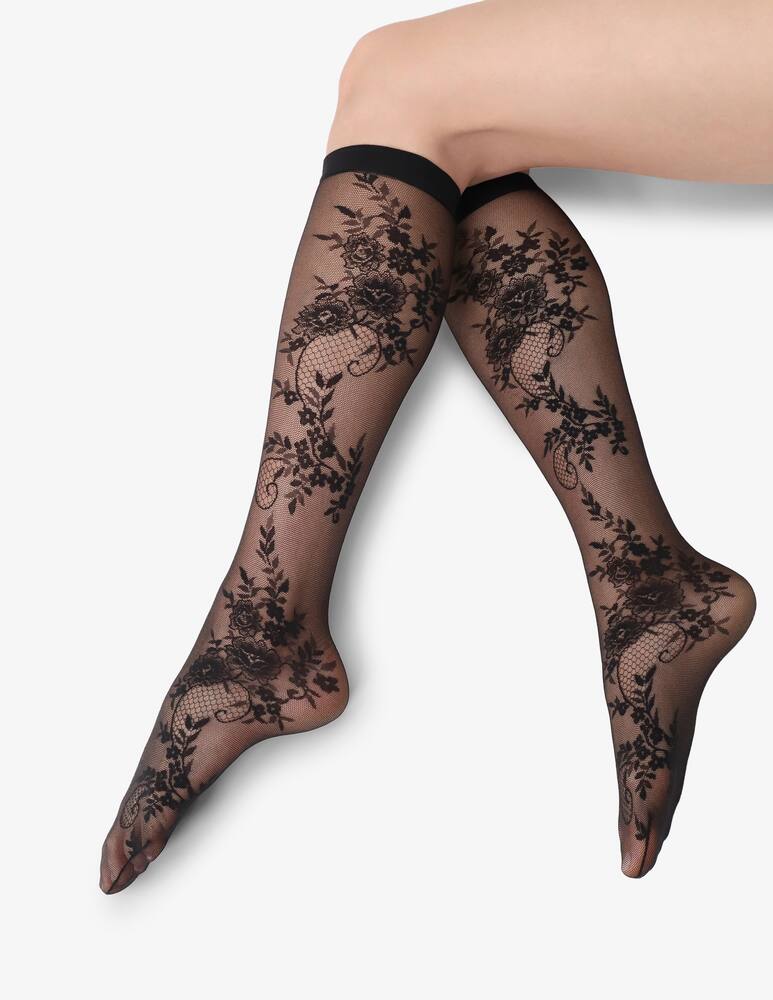 rinascente Oroblu Lacelike knee-high socks
