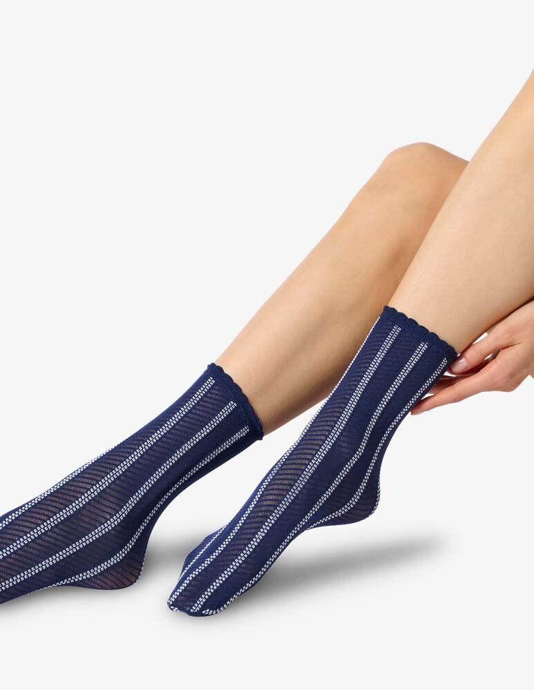 rinascente Oroblu Twins fine motif socks