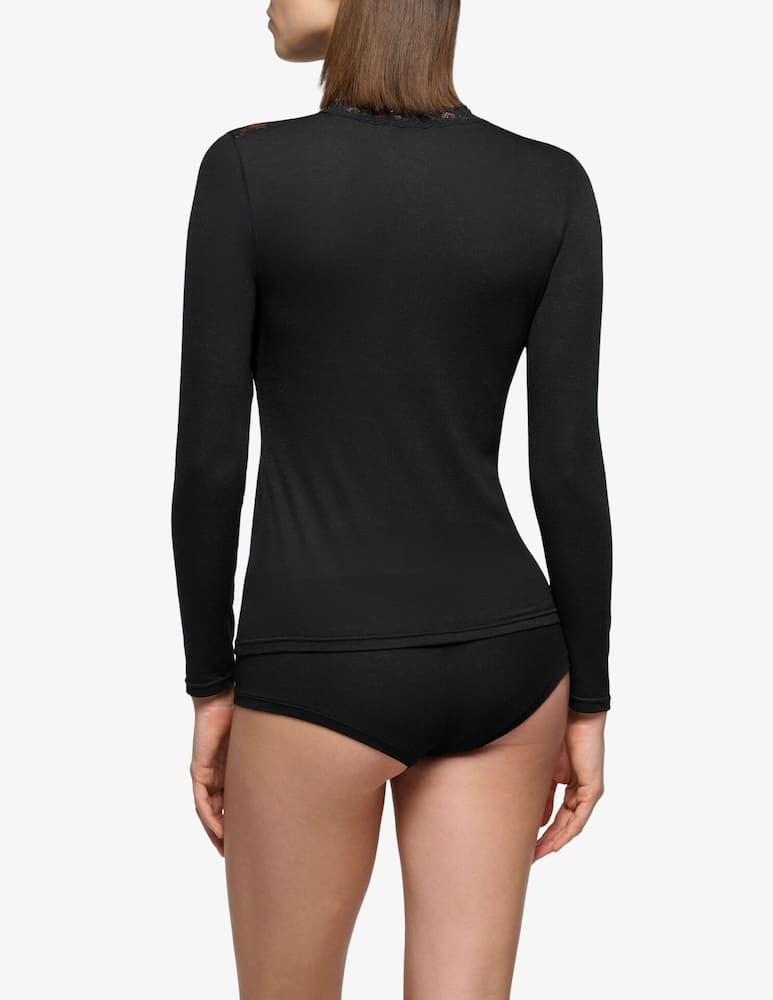 rinascente Oroblu Body in cashmere con pizzo