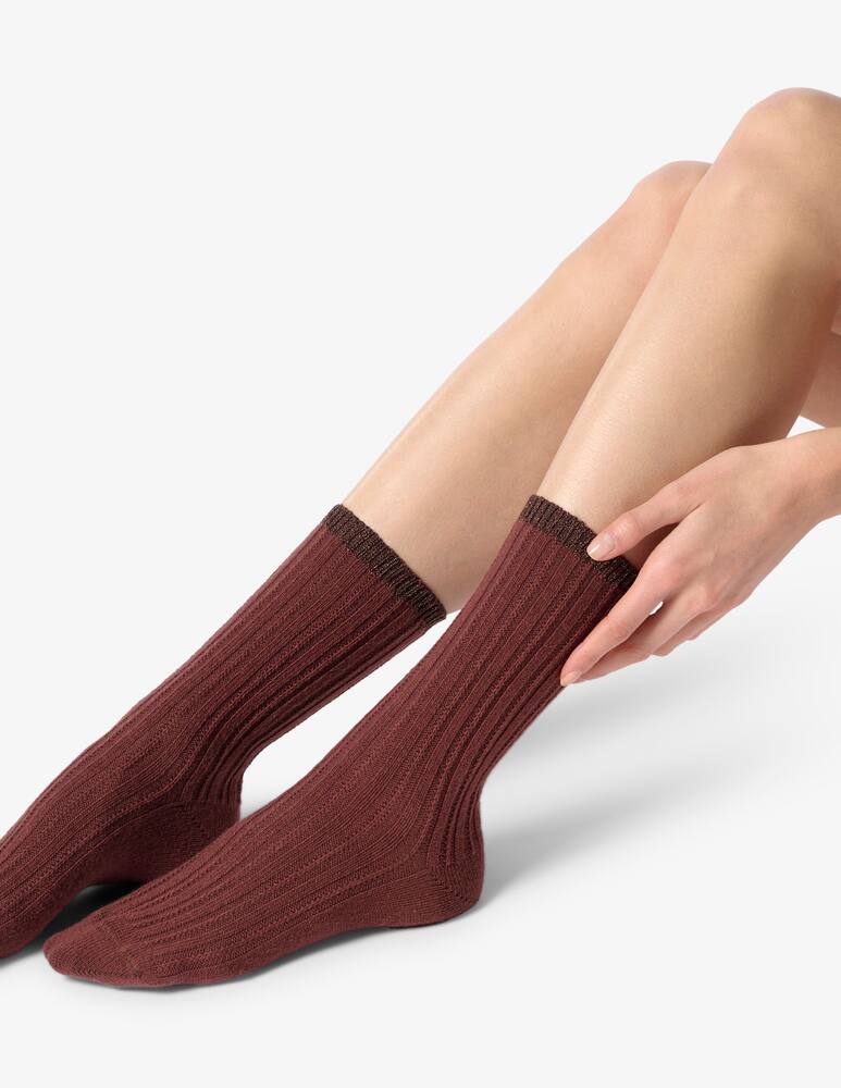 rinascente Oroblu Jasmine ribbed socks