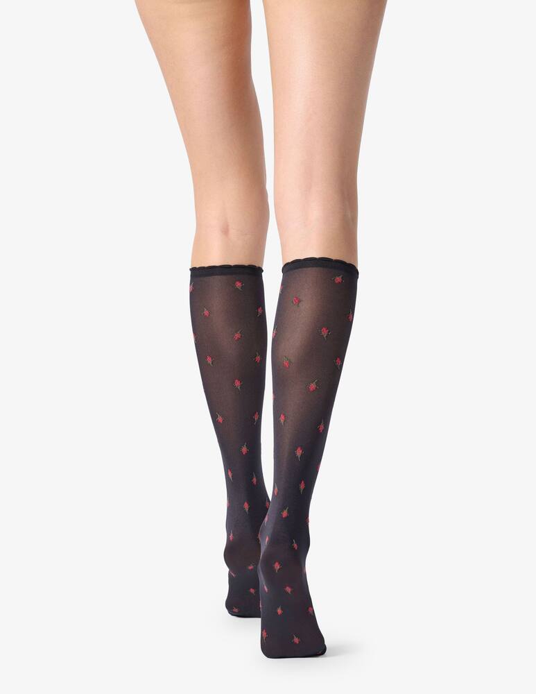 rinascente Oroblu Gambaletto Floral Roses